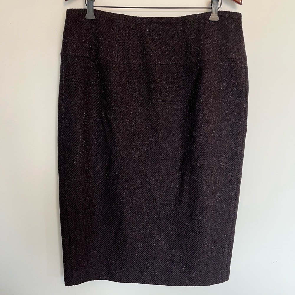 Christian Chenail candian designer  Women's Dark wool Blazer and skirt size 14 - Picture 4 of 11